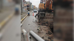 Gündoğan’da Kanalizasyon Çökmesi Trafiği Felç Etti