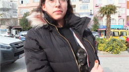 Montunda Taşıdığı Köpeğiyle İlgi Odağı Oldu!