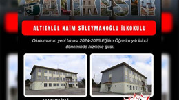 Altıeylül’de Naim Süleymanoğlu İlkokulu’nun Yeni Binası Açıldı