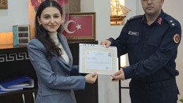 Balya’da Jandarma Personeline Başarı Belgesi