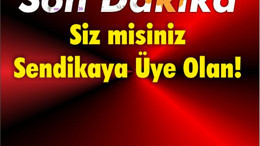 Siz misiniz Sendikaya Üye Olan!