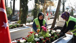 Büyükşehir'den 18 Mart Öncesi Şehitliklere Vefa