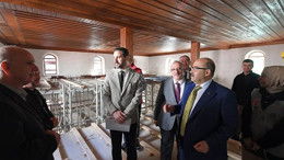 Vali Ustaoğlu, Alaca Mescit Camii Restorasyon Çalışmalarını Denetledi