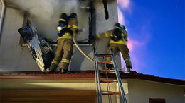 Alibey Adası’nda Ev Yangınına İtfaiye Zamanında Müdahale Etti