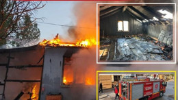 Dursunbey'de Keresteciler Sitesi Alevlere Teslim Oldu