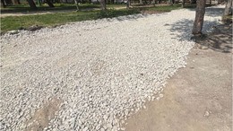 75. Yıl Parkı’na Çakıl Taşı Döşendi