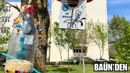 BAÜN Öğrencilerinden Kuşlara Yuva
