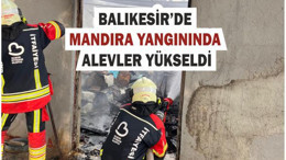Mandıra Yangını Paniğe Neden Oldu!