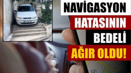 Navigasyona Güvendi, Merdivenlerde Mahsur Kaldı!