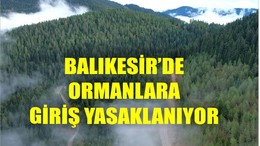 Balıkesir’de Orman Yasağı Başlıyor