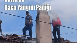 Balya Müstecap Mahallesi’nde Baca Yangını Paniği