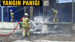 Balıkesir’de Sebze-Meyve Halinde Yangın Paniği: Plastik Kasalar Tutuştu