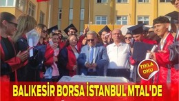 Balıkesir Borsa İstanbul MTAL'de Mezuniyet Coşkusu