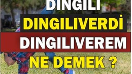 Dıngıldamak dıngılıvermek Dıngıl Dıngıl Ne demek?