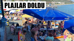 Altınoluk Özdemir Plajı’nda Bayramın Son Günü Yoğunluğu