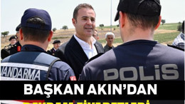 Ahmet Akın, bayram namazını Zağnos Paşa Cami’nde kıldı