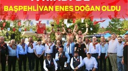 22. Akçalören Yağlı Güreşleri'nde Başpehlivan Enes Doğan Oldu