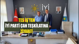 TES-İŞ’ten İYİ Parti Çan İlçe Başkanlığına Ziyaret