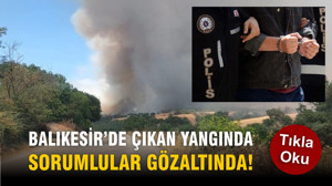 Bigadiç’te Orman Yangını Sonrası 3 Şüpheli Gözaltında