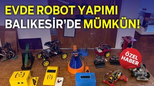 Balıkesirli Gençlerden Girişimcilik Örneği: "Evde Robot Yapımı Mümkün!"
