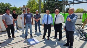 Vali Ustaoğlu ve İl Milli Eğitim Müdürü Murat Demir’den Okul İnşaatına İnceleme