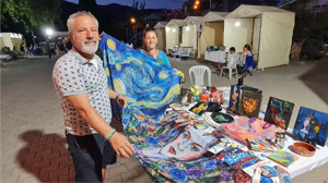 Altınoluk'ta Kumaş ve Kağıt Üzerine Sanat Buluşması