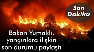 Bakan Yumaklı, yangınlara ilişkin son durumu paylaştı