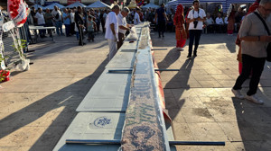 13 metre 20 santimetre uzunluğunda pide şaşırttı