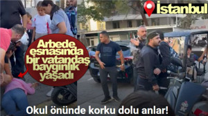 Okul Önünde Dehşet! Velilere Bıçakla Saldırmaya Kalkıştı