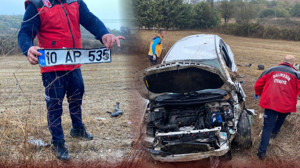 Bigadiç Yolunda Yağışlı Havada Feci Kaza!