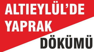 ALTIEYLÜL’DE YAPRAK DÖKÜMÜ