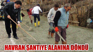 Havran Şantiye Alanına Döndü