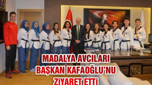 Madalya Avcıları Başkan Kafaoğlu'nu Ziyaret Etti