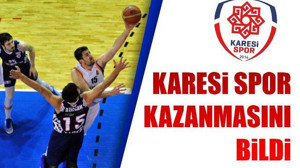Karesi Spor Kazanmasını Bildi