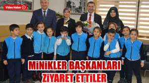 Minikler başkanları ziyaret ettiler