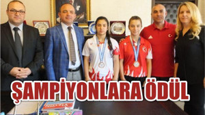 ŞAMPİYONLARA ÖDÜL KAYMAKAMDAN
