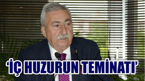 'Esnaf ve sanatkar iç huzurun teminatıdır'