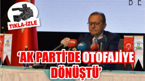 'SÜREÇ AK PARTİ'DE OTOFAJİYE DÖNÜŞTÜ'