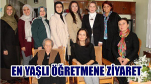 En yaşlı öğretmene ziyaret