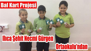 Ilıca Şehit Necmi Gürgen Ortaokulu’ndan Bal Kart Projesi