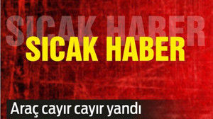 Savaştepe’de araç yangını...