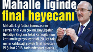 Mahalle liginde final heyecanı