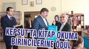 KEPSUT’TA KİTAP OKUMA BİRİNCİLERİNE ÖDÜL