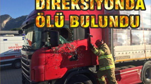 TIR ŞOFÖRÜ DİREKSİYONDA ÖLÜ BULUNDU!