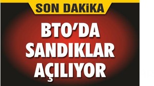 BTO'DA SANDIKLAR SAYILIYOR