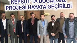 Kepsut'ta Doğalgaz projesi hayata geçirildi