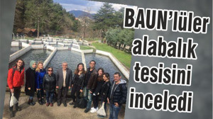 ÜNİVERSİTE ÖĞRENCİLERİ, ALABALIK TESİSİNİ İNCELEDİ