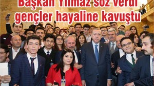 Başkan Yılmaz söz verdi gençler hayaline kavuştu