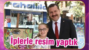 İPLERLE RESİM YAPTIK