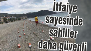 İTFAİYE SAYESİNDE SAHİLLER ARTIK DAHA GÜVENLİ